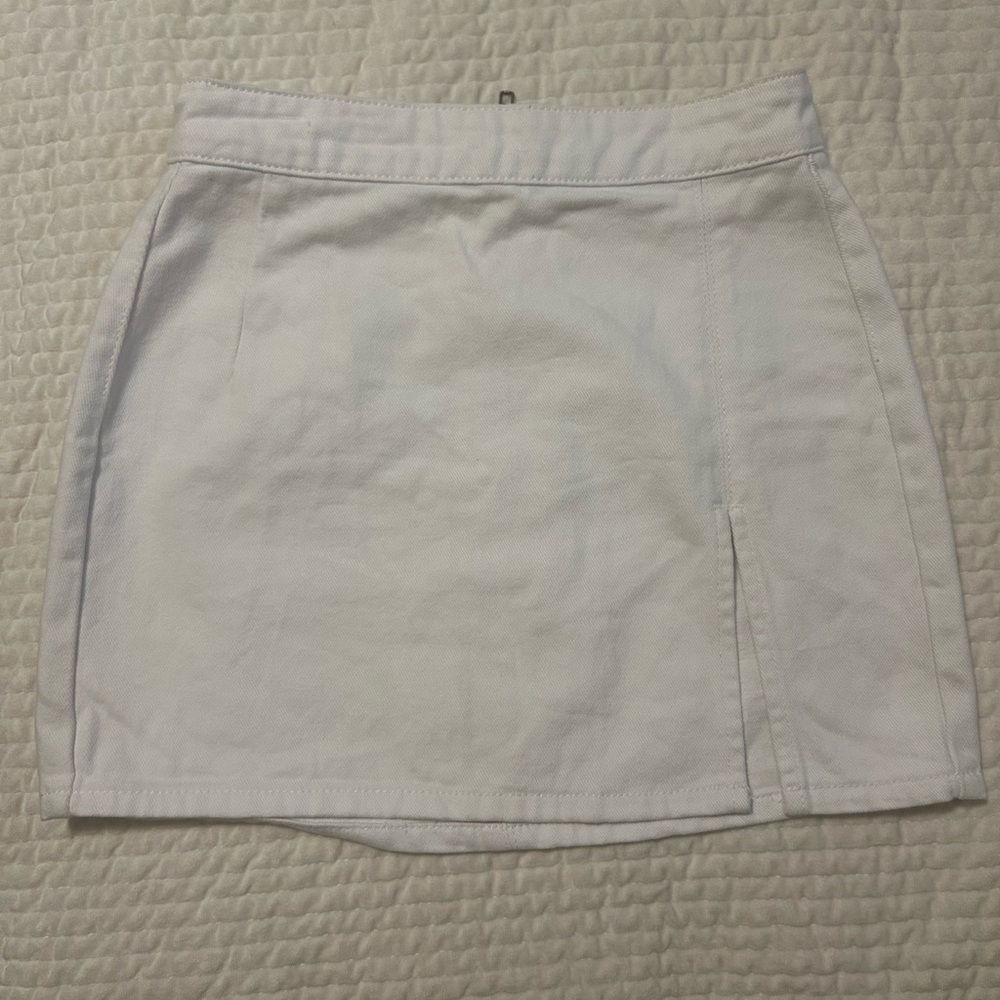 Lioness White Jean Skirt